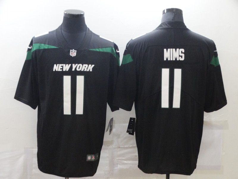 Men New York Jets #11 Mims Black Nike Limited Vapor Untouchable NFL Jerseys